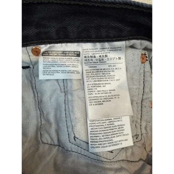 Levi's | 501 Original Straight Leg Jeans Black | Men's 31x30 - Picture 7 of 9